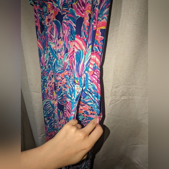 Lilly Pulitzer Strapless Ruffle Top Jumpsuit - Picture 3 of 6